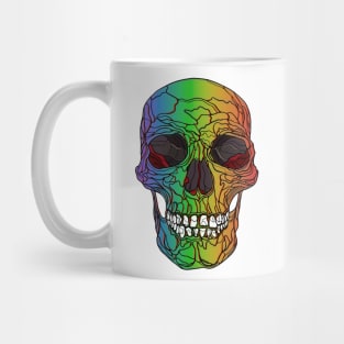 Rainbow Skull Design Mug